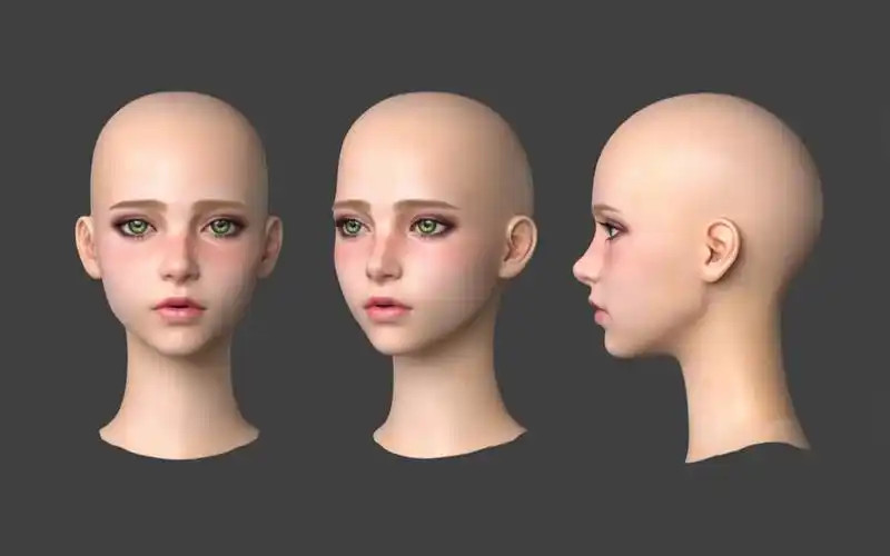 maya-零基础少女头模建模布线讲解.maya建模基础教程