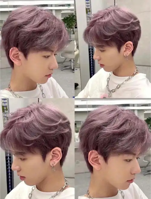 最最好看的发色薄藤色超级好看而且显白颜色需要褪色