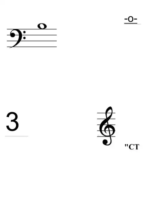 五线谱音符卡片