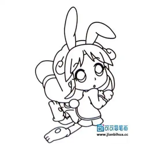 简笔画漫画人物图片超萌q版萌图漫画简笔画人物女孩拍拍资料库