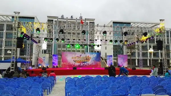 户外大型舞台 truss灯光架,正面跨度22米