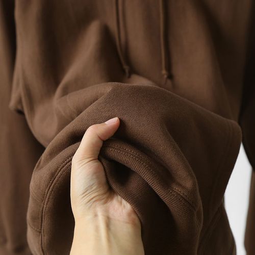 咖啡色 深棕460g重磅连帽纯色卫衣秋冬日系复古巧克力色上衣 男女