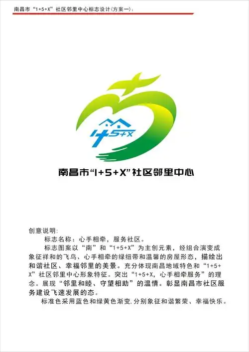 南昌市"1 5 x"社区邻里中心标识(logo)征集投票