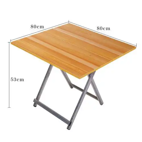 折叠桌家用餐桌吃饭桌简易4人饭桌小方桌便携户外摆摊正方形桌子 y11