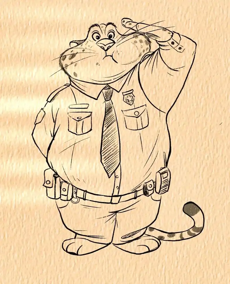 简笔画 #一学就会系列 #疯狂动物城 #豹 - 抖音