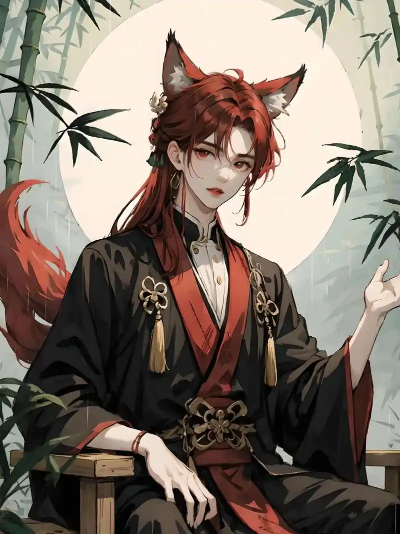 红狐.#ai绘画 #古风头像 #狐妖 #小众头像 #美少年 - 抖音