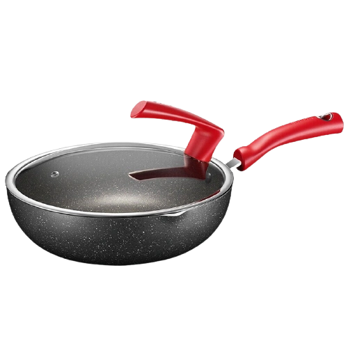 supor苏泊尔星星石系列ec30wap01炒锅30cm不粘铝合金麦饭石色