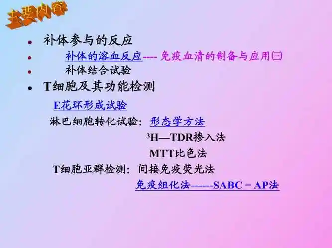 补体参与的反应