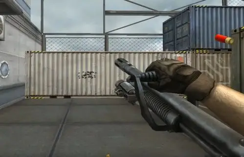 cf自带物理挂的散弹枪通过超长枪管让子弹散不开