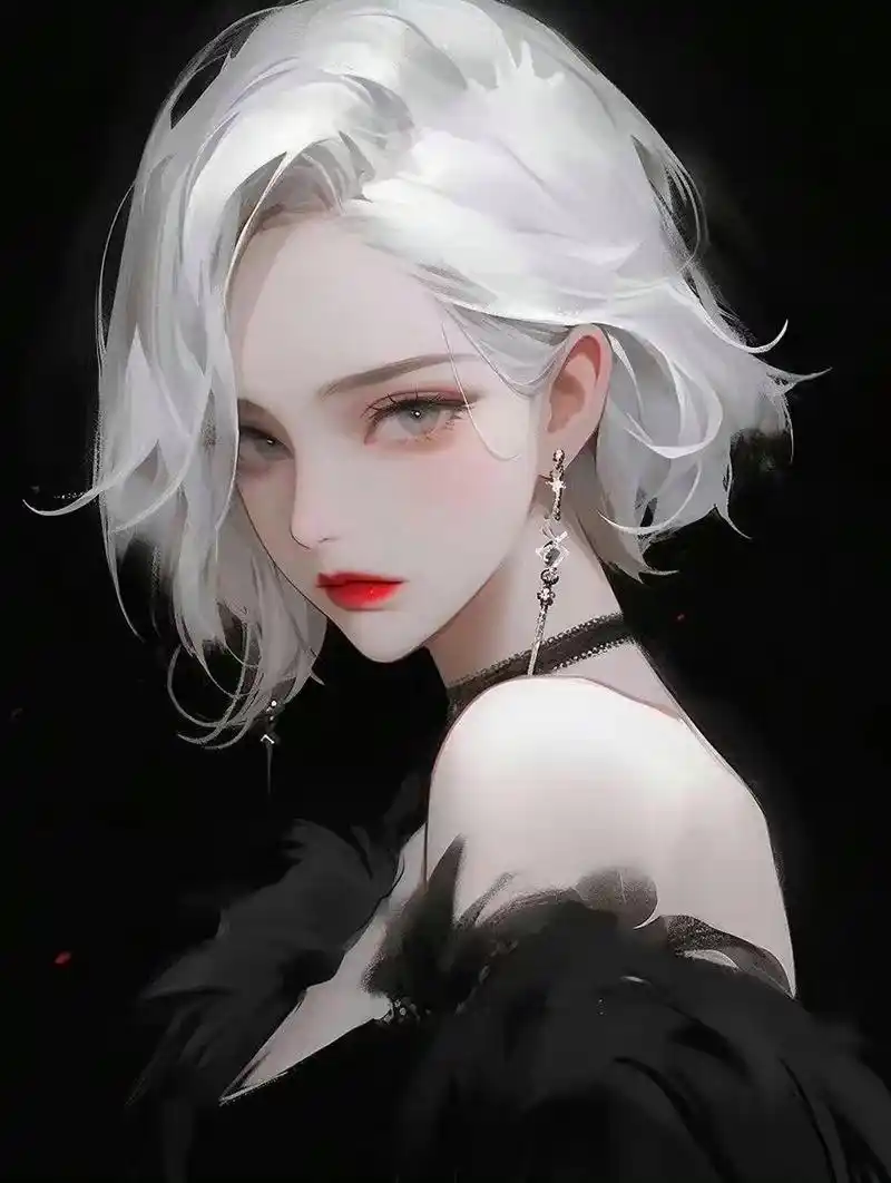 动漫头像和壁纸# 高冷气质银色系短发女生头像,大家有喜欢的吗?