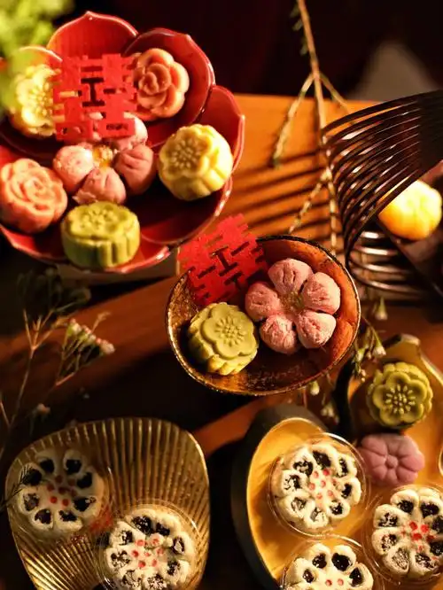 中式订婚宴没有订蛋糕98全部在99宝买的中式点心,每一颗都好漂亮