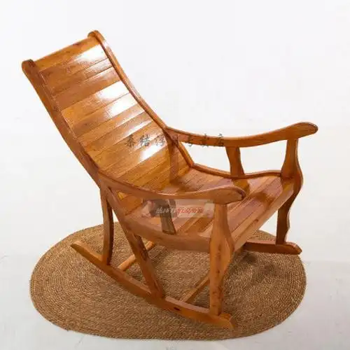 摇摇椅家用阳台摇椅夏天成人午睡躺椅懒人休闲椅老人晃晃椅单独摇椅