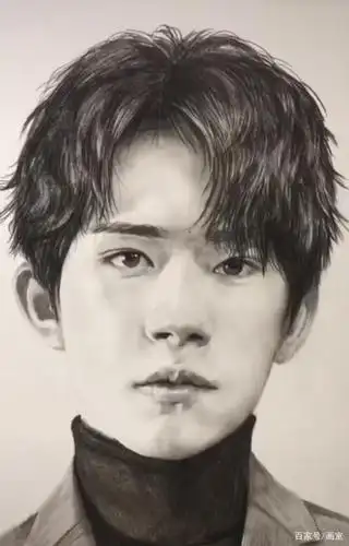 美术生素描易烊千玺,清秀帅气又不失稳重,网友:男票我领走了