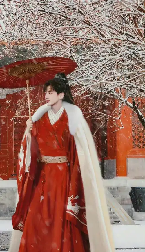 红色官服官帽看上去英姿飒爽,这一身的气质简直绝佳的,白敬亭的古装