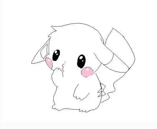比卡丘简笔画皮卡丘简笔画最萌