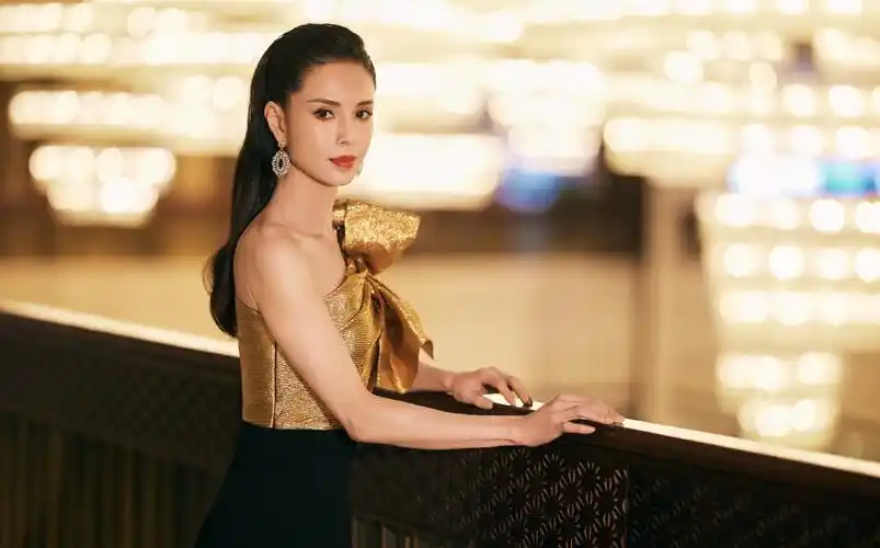 李若彤斜肩礼裙性感典雅写真图片,李若彤图片-第4图