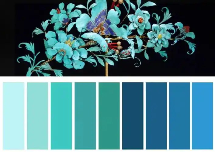 "东方春位,其色青也".青色在古代非常受到重视,也符合当时的审美观.