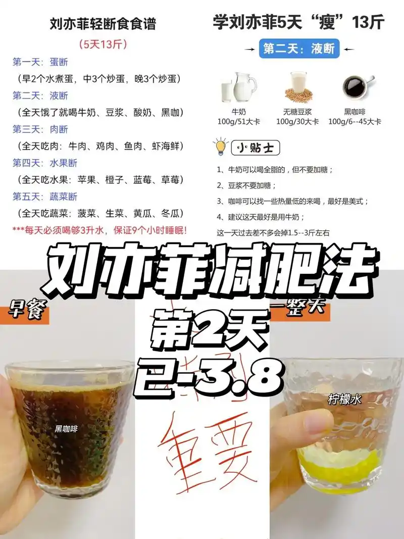 刘亦菲减肥法|day2|已-3.8.身高:163 初始体重: - 抖音