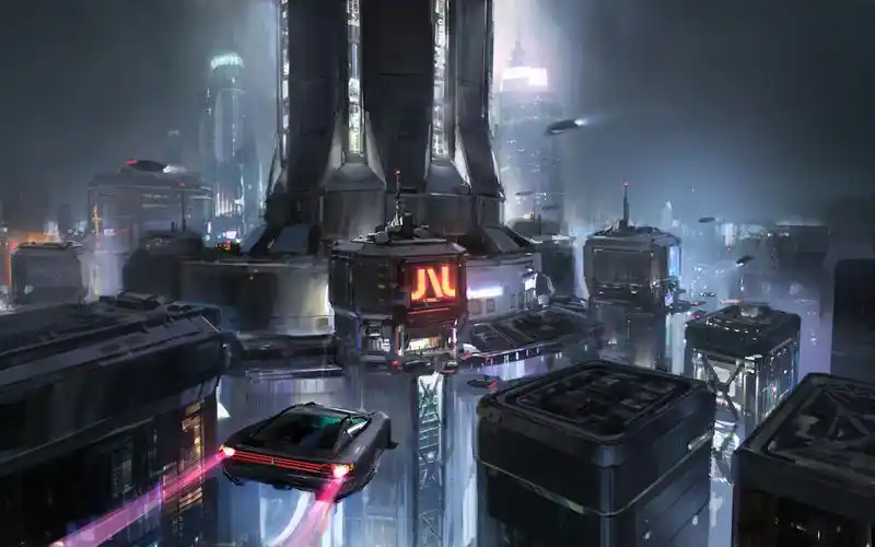 未来科幻城市概念图ps绘画教程_哔哩哔哩 (゜-゜)つロ 干杯~-bilibili