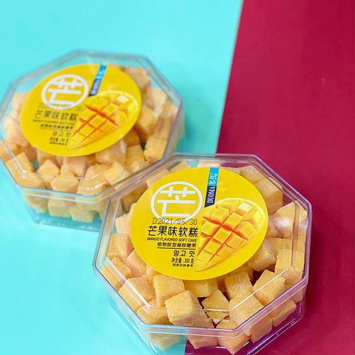 多马芒果糕水果味软糖糖果盒装散装果汁芒果软糕零食小吃休闲食品
