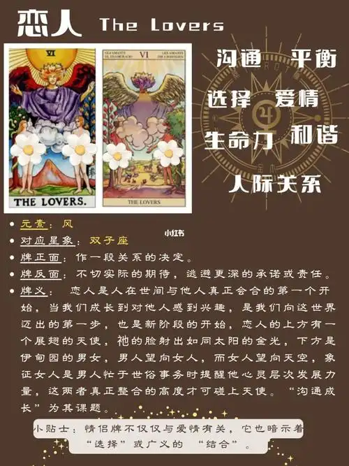 【78天塔罗笔记】6恋人-右滑解锁牌面故事