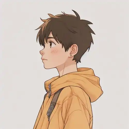 侧面头像儿童画🎨