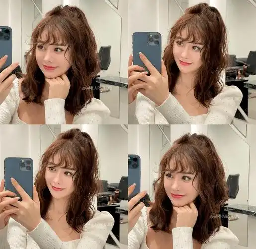 怎么烫都好看的法式烫(发型合集)!_女生_刘海_气质