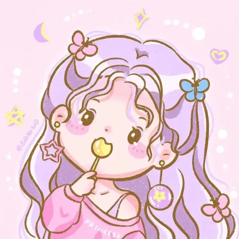 「微信头像」冬季可爱卡通女头