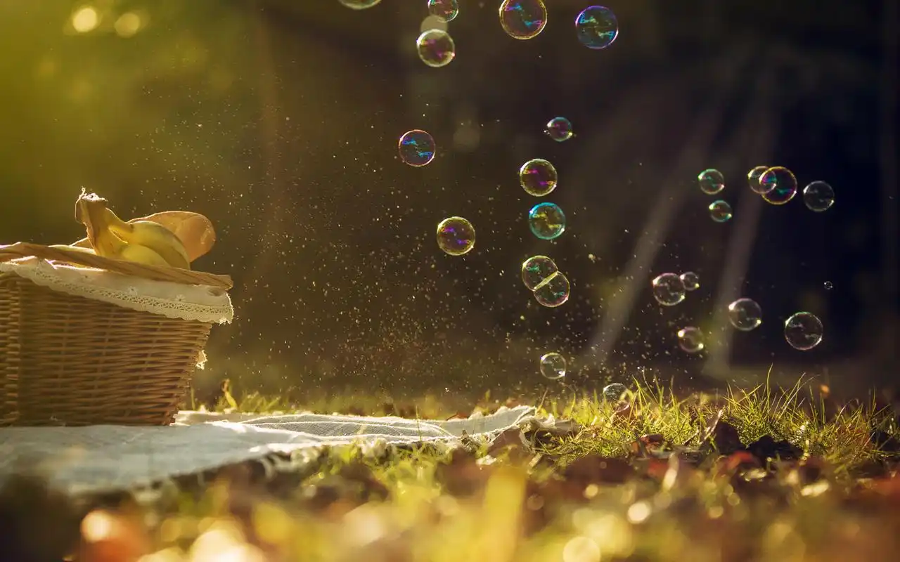 唯美梦幻的泡泡图片桌面壁纸