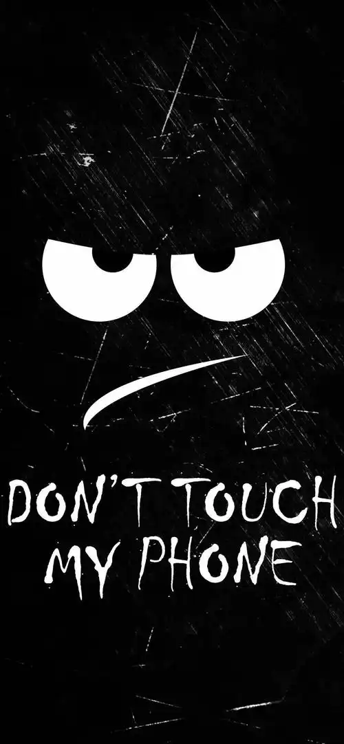 壁纸丨别碰我的手机