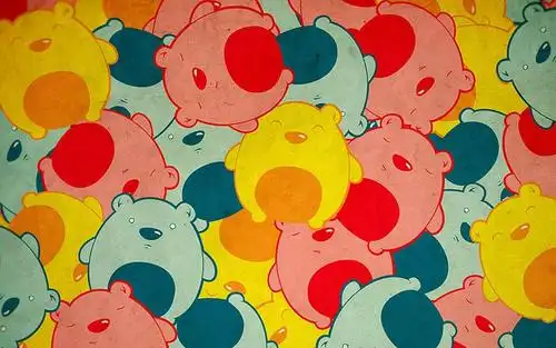 可爱卡通小熊桌面背景图片-壁纸图片大全