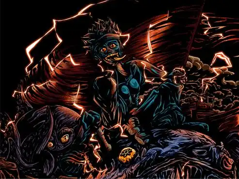 征服-暗黑系插画