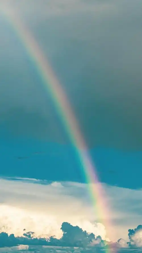 超美绚丽彩虹风景图片手机壁纸