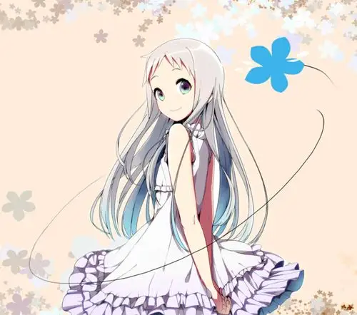 求一张漫画女孩回头的图