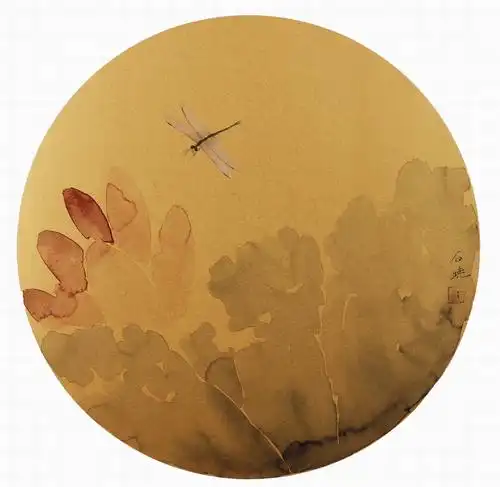   石晓 作品名称 蜻蜓点荷 作品分类 国画 售价 议价