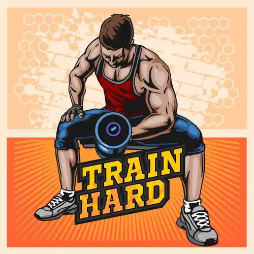 健身房女孩矢量