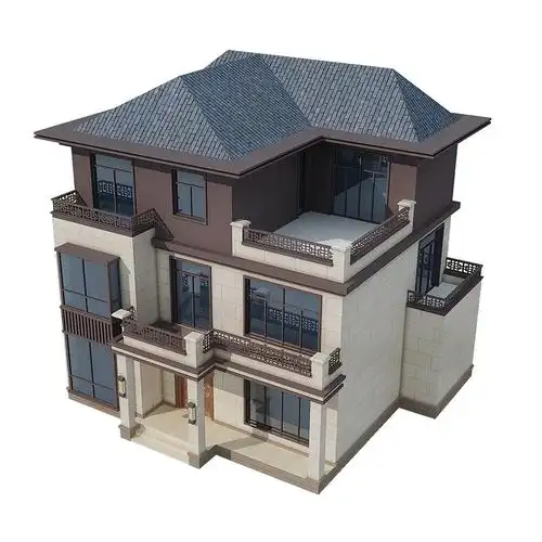 新中式三层别墅设计图"