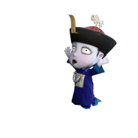 小僵尸磕头可爱动漫gif动图_动态图_表情包下载_soogif