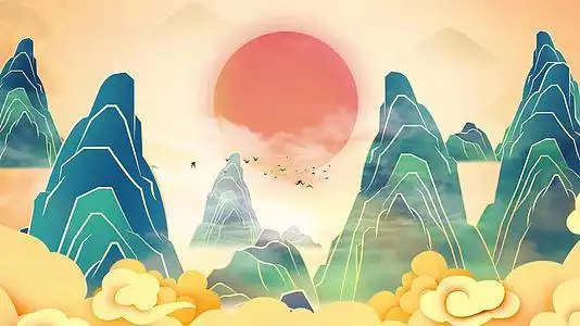 中国风背景素材视频素材下载-高清版权中国风背景素材ae模板免费下载