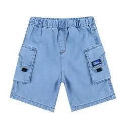 a21童装男童牛仔短裤2021夏季新品儿童橡筋休闲裤柔软薄款裤子夏