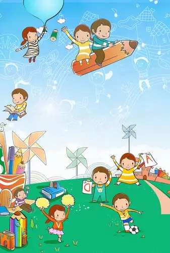 绿色底纹卡通幼儿园招生海报背景jpgpsd清新幼儿园海报背景jpgpsd卡通