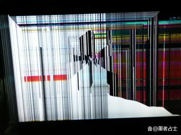 液晶显示器,电视被碰坏,开机花屏有破碎裂纹可以修吗?
