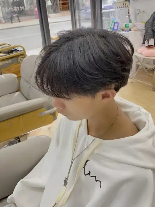 男生帅气发型韩式气垫微分