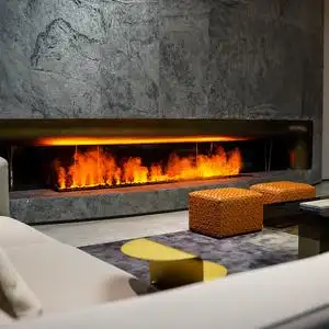 博岗3d雾化壁炉嵌入式加湿器仿真火焰电子壁炉装饰柜取暖器别墅