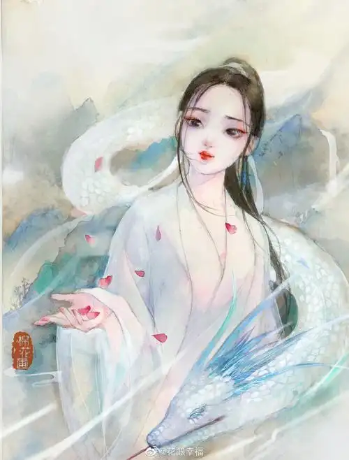 古风手绘美人作者棉花圃