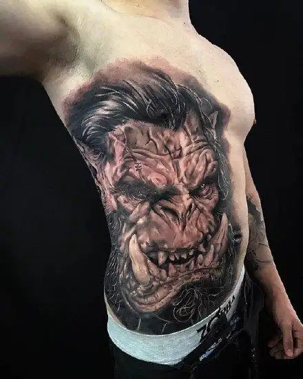 为了部落魔兽世界争霸wow的游戏角色纹身图案