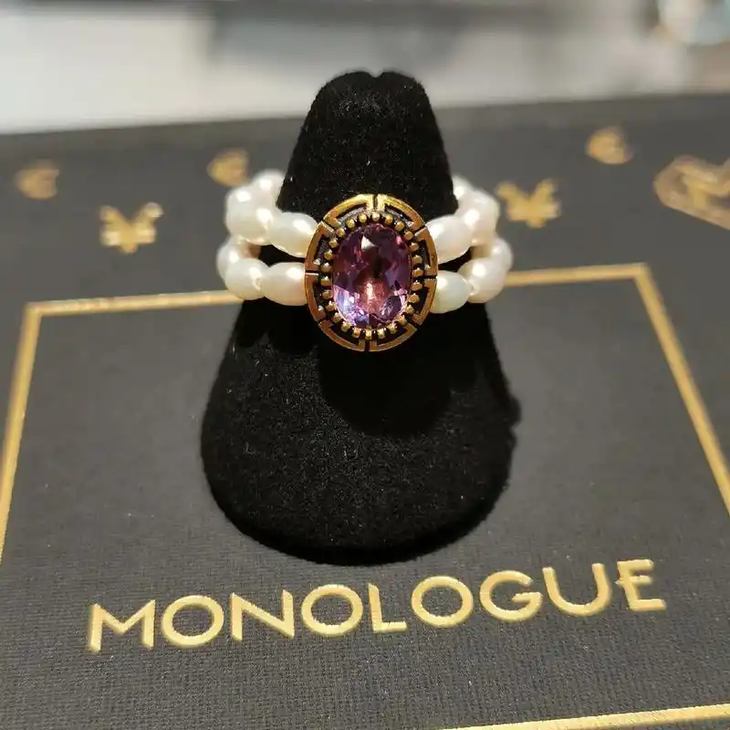 周大福新品珍珠戒指来啦,圆形款真的 - 抖音