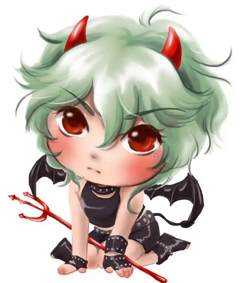 photoshop绘制可爱的q版小恶魔头像教程