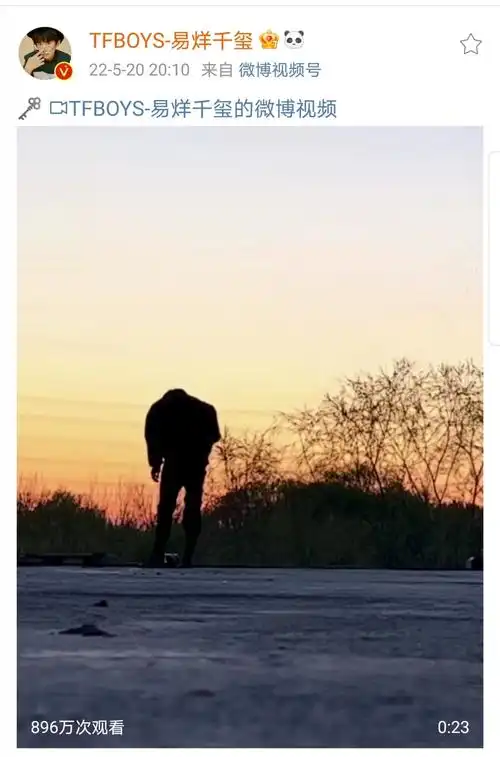 520晚上的惊喜是易烊千玺给的分享的vlog夕阳下的少年