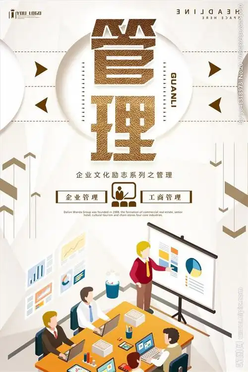 管理企业文化系列海报设计